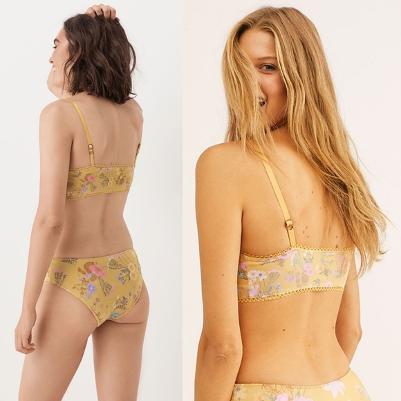 New spell designs wild bloom bloomer panty gold S - Picture 5 of 16